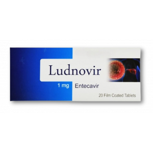 LUDNOVIR 1 MG ( ENTECAVIR ) 20 FILM-COATED TABLETS